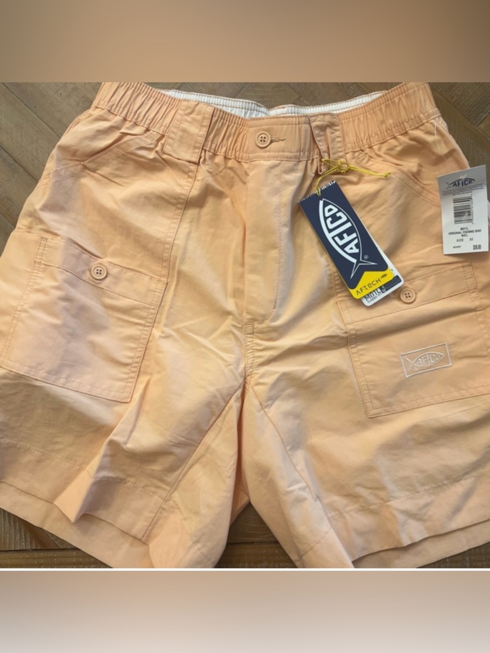 AFTCO Light Peach Cargo Shorts